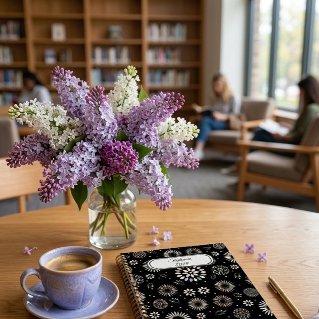 Planificador personalizado con flores geométricas (Subido por el creador)