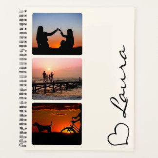 Planificador personalizado con foto y nombre con l