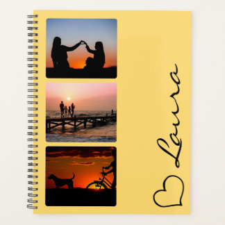 Planificador personalizado con foto y nombre con l
