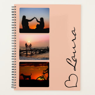 Planificador personalizado con foto y nombre con l