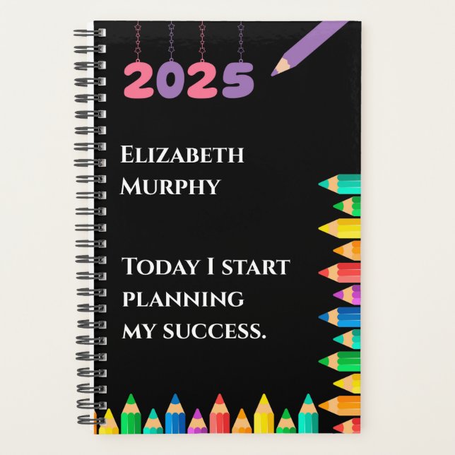 Planificador personalizado de 2025 años (Anverso)