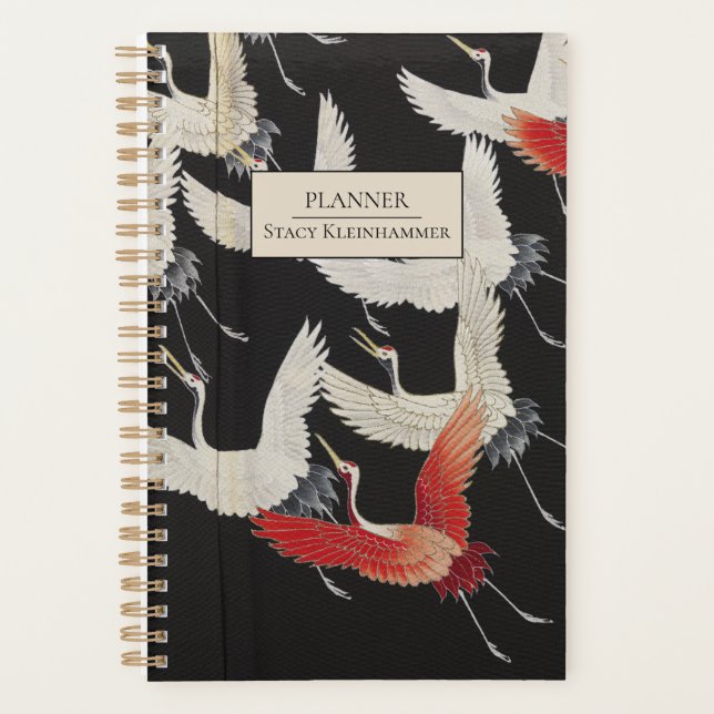 Planificador personalizado de grullas japonesas (Anverso)