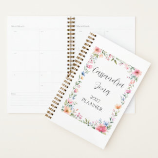 Planificador Personalizado de Jardín Floral Acuare