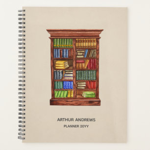 Planificador personalizado de Lover de libros Bi