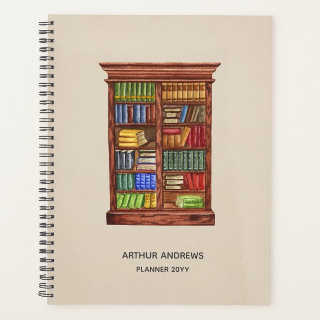 Planificador personalizado de Lover de libros | Bi (Anverso)