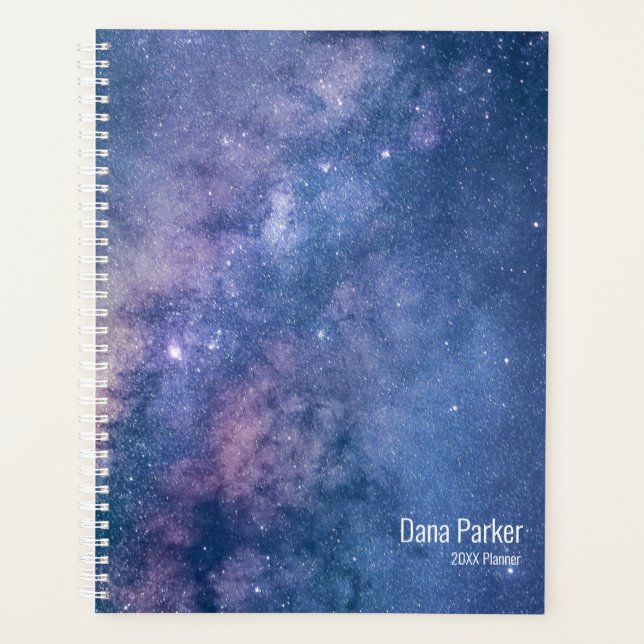 Planificador personalizado de Night Sky Stars (Anverso)