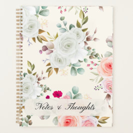 Planificador Personalizado de Nombre con Floral Ro