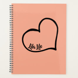 Planificador personalizado del corazón