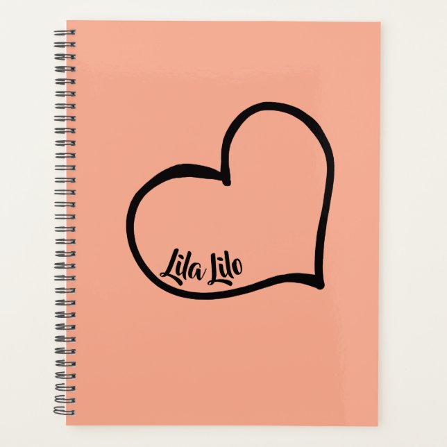 Planificador personalizado del corazón (Anverso)