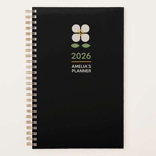 PLANIFICADOR PERSONALIZADO IVORY VINES - 2026 (Anverso)