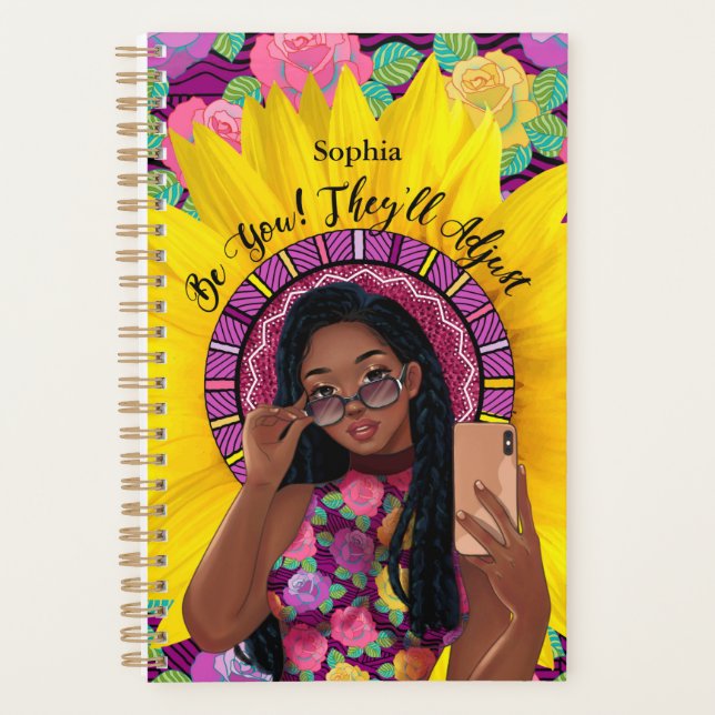 Planificador Personalizado para Mujer Negra (Anverso)