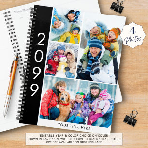 Planificador personalizado simple de 4 Collages de
