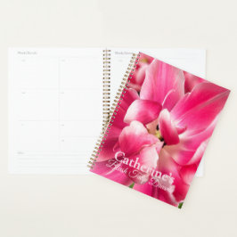 Planificador Personalizado Soñador Tulipán Rosado