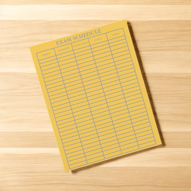 Planificador práctico de programa de exámenes para (Subido por el creador)