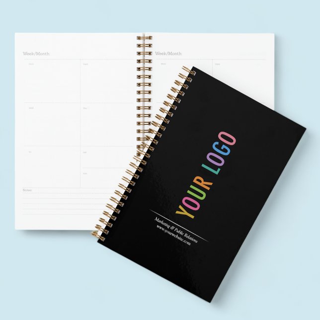 Planificador Promocional de Logo Personalizado Sem (MISOOK Black Planner with Logo)