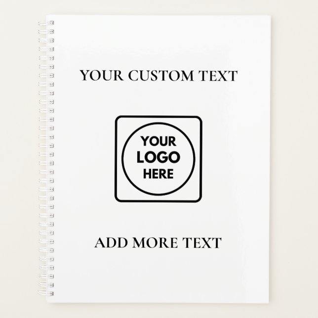 Planificador promocional de texto de logotipo simp (Anverso)