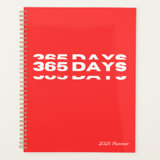 Planificador Red 2025 de 365 días