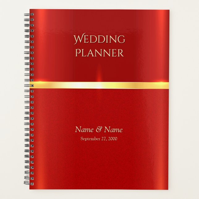 Planificador rojo simple (Anverso)