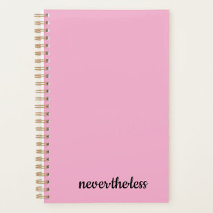 Planificador rosa minimalista Elegante portátil
