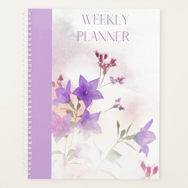PLANIFICADOR SEMANAL DE FLORES PURPLE (Anverso)