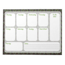 Planificador Semanal de Tareas Bloc de Notas