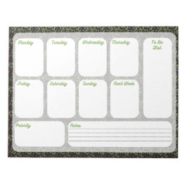 Planificador Semanal de Tareas Bloc de Notas