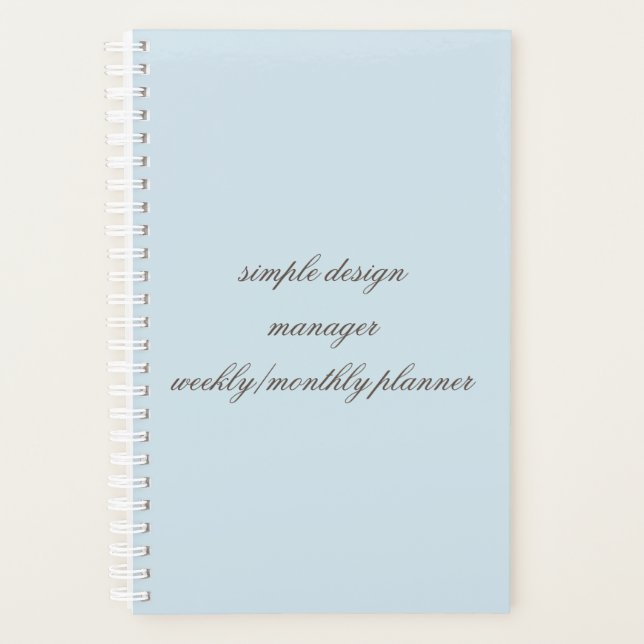 planificador semanal/mensual (Anverso)