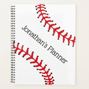 Planificador semanal/mensual de diseño de béisbol