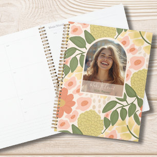 Planificador Semanal Mensual de Fotos Florales Ins
