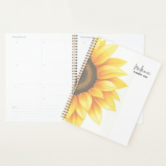 Planificador Semanal Personalizado de Girasol 2026