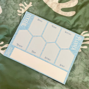 Planificador semanal Sheets Bloc de notas floral