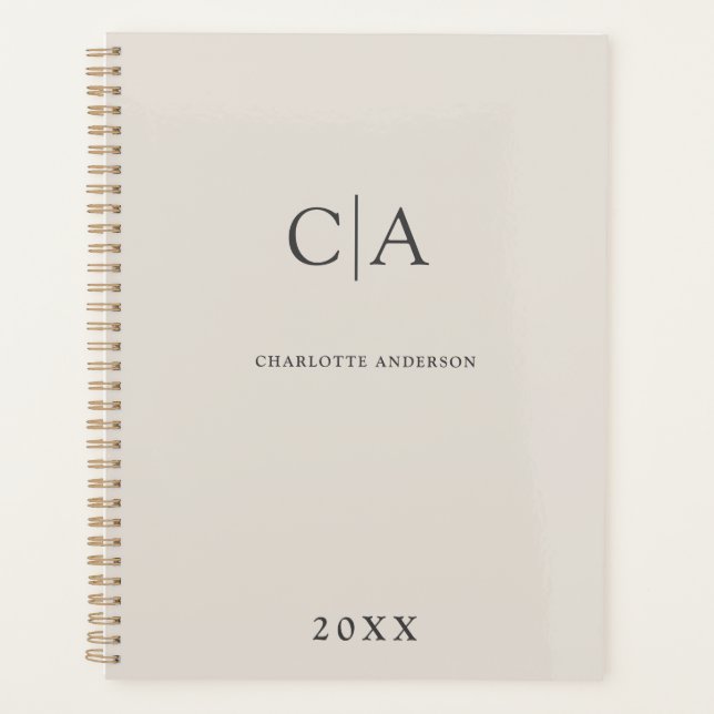 Planificador sencillo y elegante de la invitación  (Anverso)