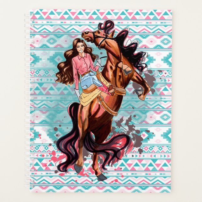 Planificador temático de Caballo de Vaquera Diaman (Anverso)