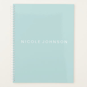 Planificador verde azulado/semanal/mensual