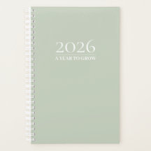 Planificador Verde Salvia 2026 | Título e Iniciale
