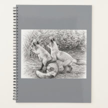 Planificador y cuaderno de tapa dura con dibujo a 