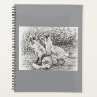 Planificador y cuaderno de tapa dura con dibujo a 