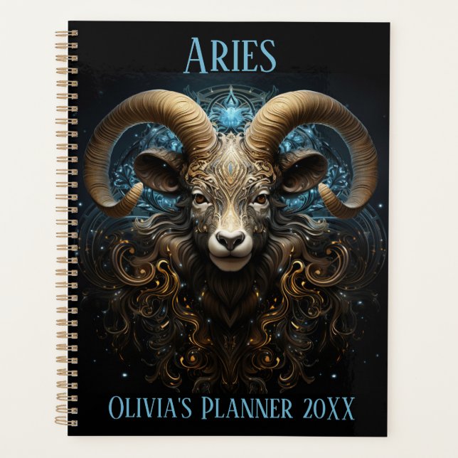 Planificador Zodíaco Aries Místico (Anverso)