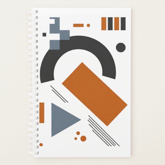 Planificadores con arte geométrico creativo (Anverso)