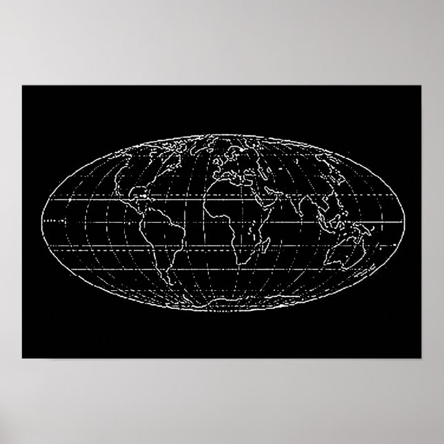 planisfería decoración de pared de mapas del mundo (Frente)