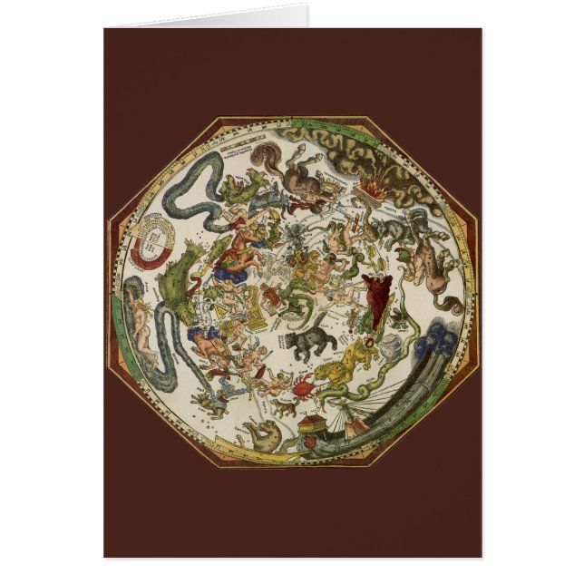 Planisferio Celeste Antiguo por Peter Apian (Frente)