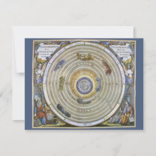 Planisferio ptolemaico vintage de Andreas Cellariu