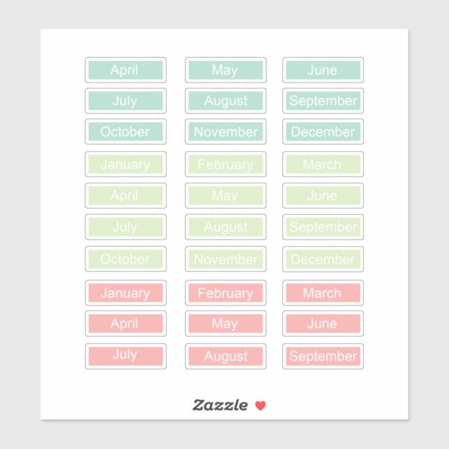 Planner Pegatina Sheet Mono Pastel Rainbow Cute (Hoja)