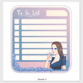 Planner Pegatina To Do List Winter Anime Scrapbook