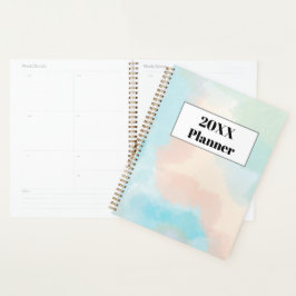 Planner semanal de organizador sin fecha de color 