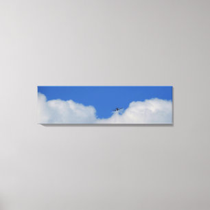 Plano Con Nubes Impresión Panorámica De Canvas