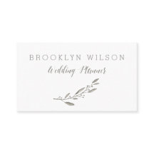 Plano de boda personalizado Tarjetas de visita Flo