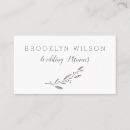 Plano de boda personalizado Tarjetas de visita Flo