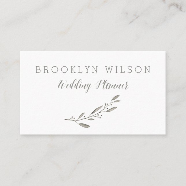 Plano de boda personalizado Tarjetas de visita Flo (Anverso)