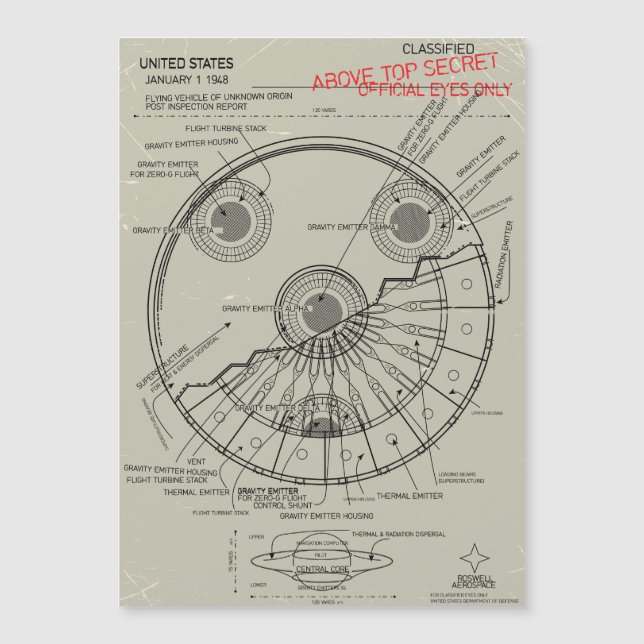 Plano de OVNI (Anverso)